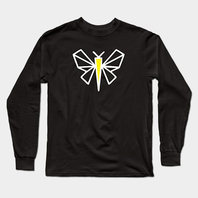 origami butterfly Long Sleeve T-Shirt by Qasim